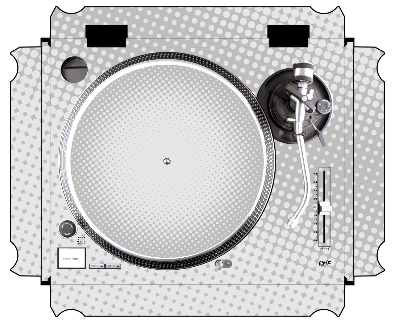 Technics 1200 / 1210 MK2 Skin Gradienter White