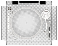 Reloop RP 8000 MK2 Skin Gradienter White