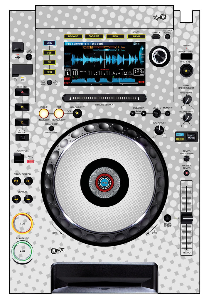 Pioneer DJ CDJ 2000 Skin Gradienter White