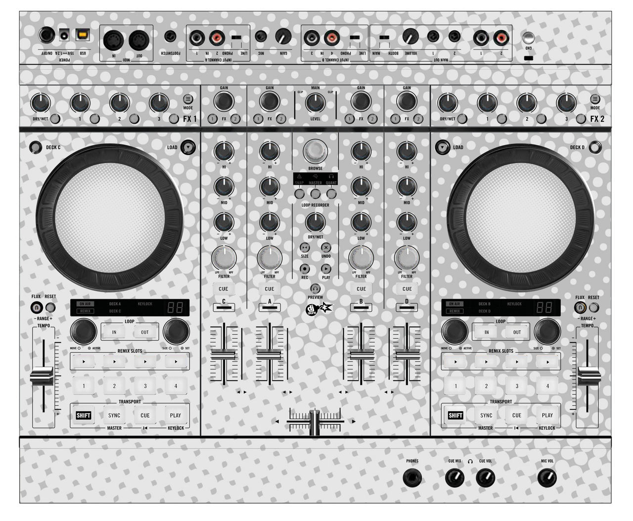 Native Instruments S4 MK2 Skin Gradienter White