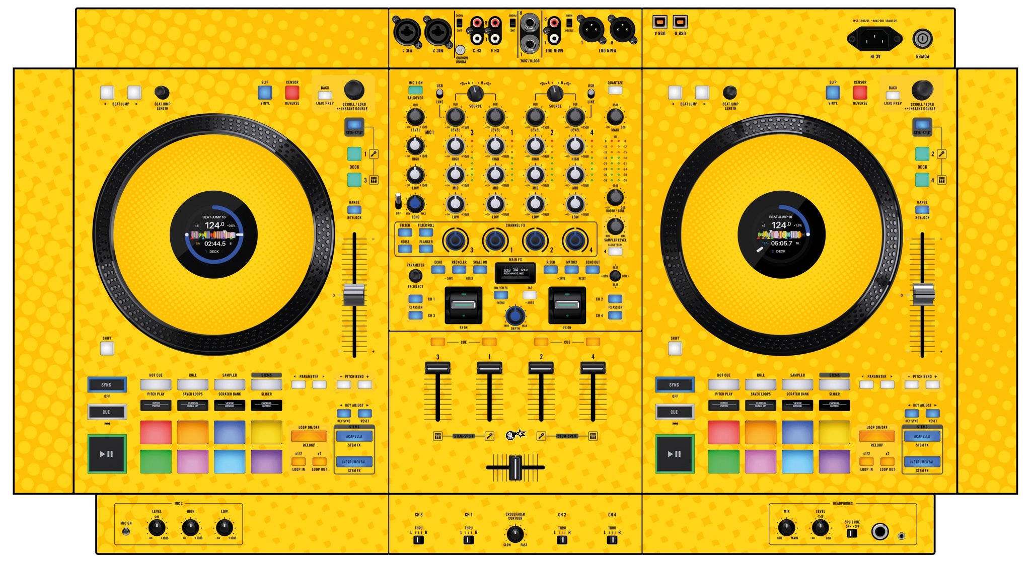 Rane FOUR Skin Gradienter Yellow