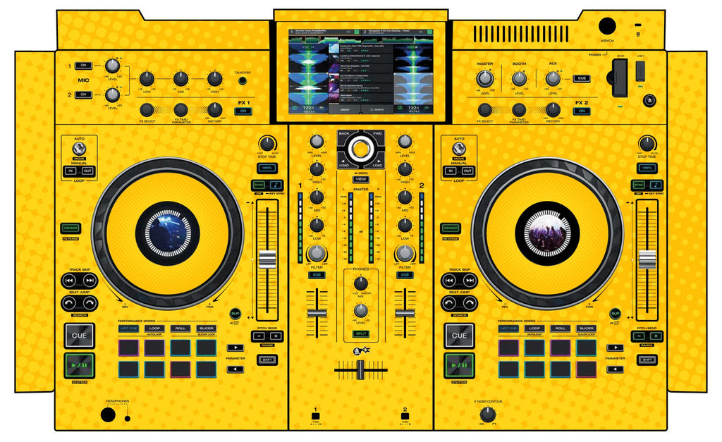 Denon DJ PRIME 2 Skin Gradienter Yellow