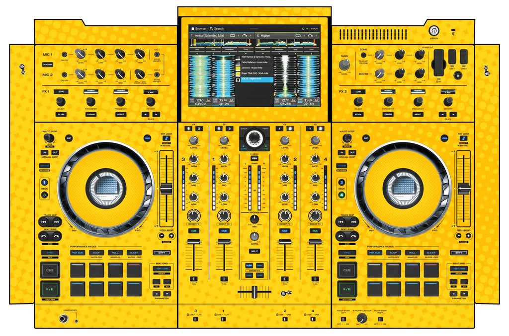 Denon DJ PRIME 4+ Skin Gradienter Yellow