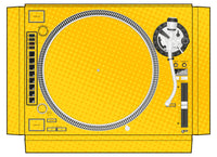Reloop RP 8000 Skin Gradienter Yellow