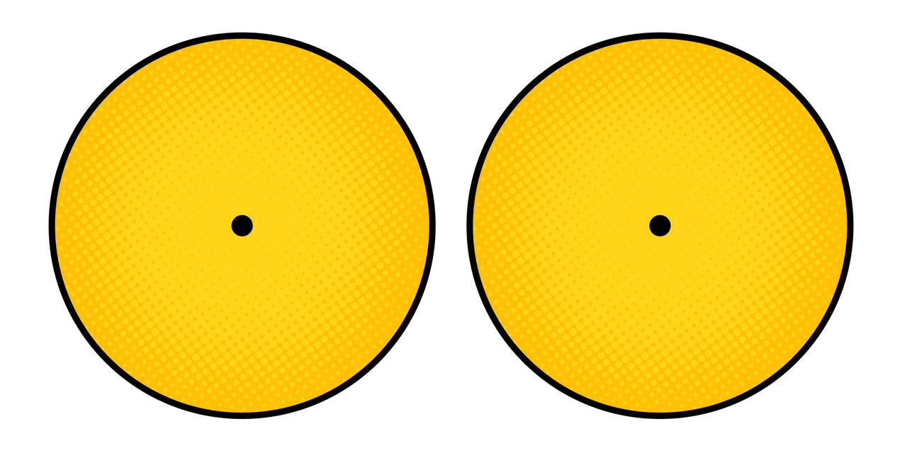 Universal Vinyl Labelsticker (12.5 cm - LARGE) Skin Gradienter Yellow