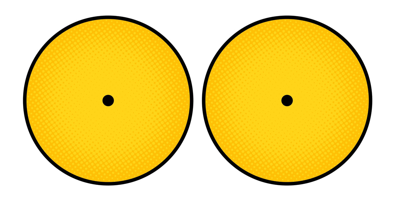 Universal Vinyl Labelsticker (10.2 cm - REGULAR) Skin Gradienter Yellow