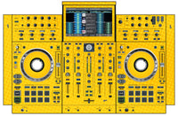 Denon DJ PRIME 4 Skin Gradienter Yellow