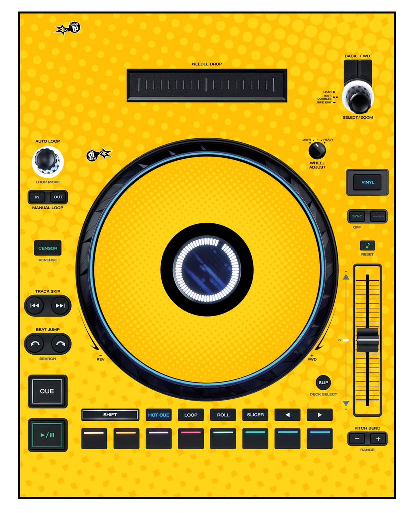 Denon DJ LC 6000 Skin Gradienter Yellow