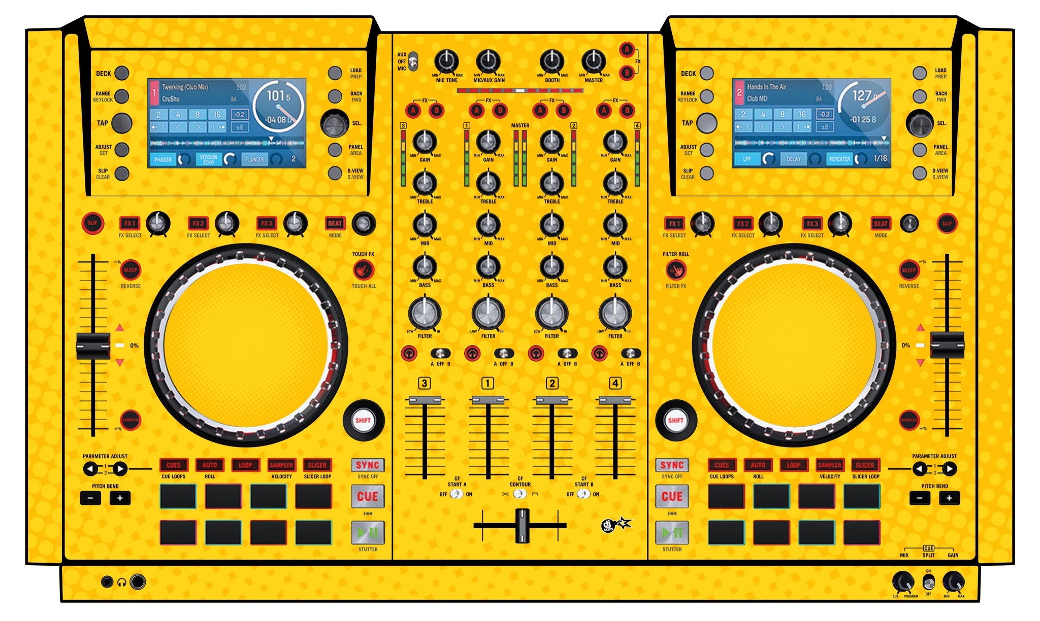 Numark NV Skin Gradienter Yellow