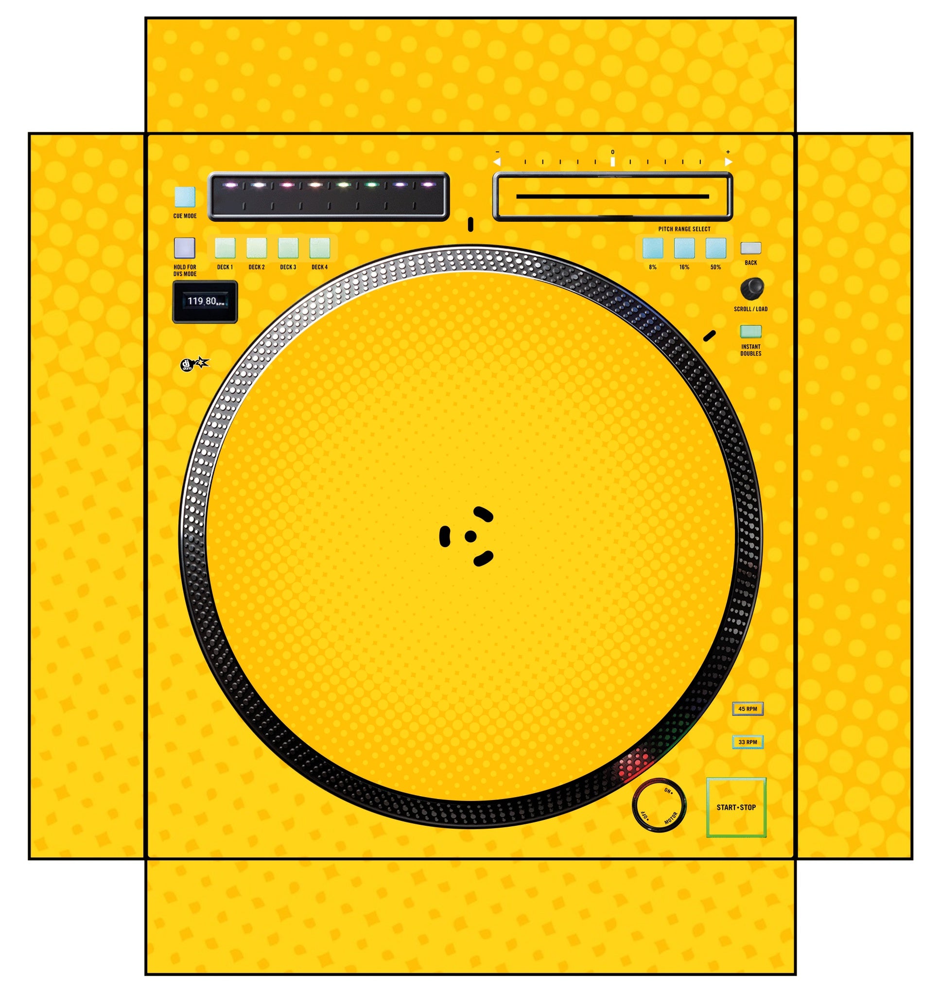 Rane TWELVE MK2 Skin Gradienter Yellow