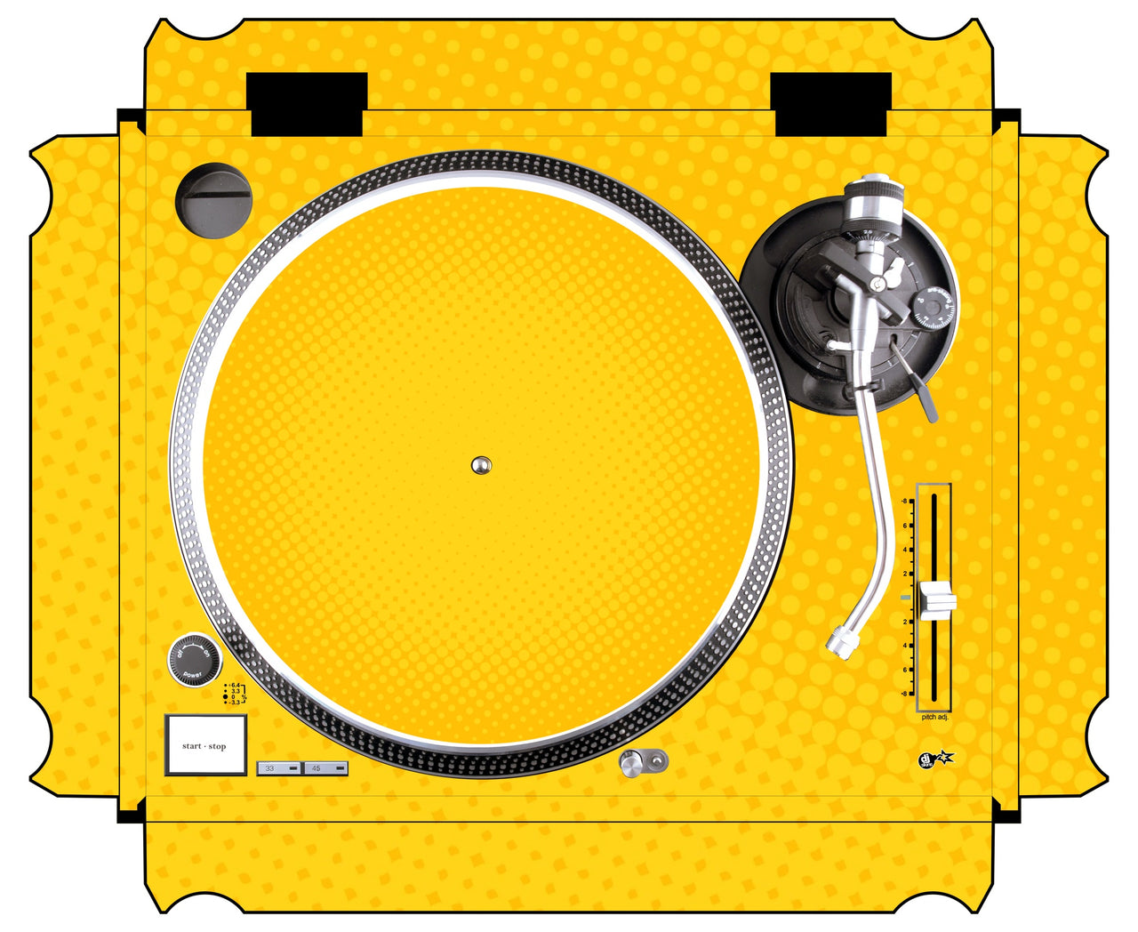Technics 1200 / 1210 MK2 Skin Gradienter Yellow