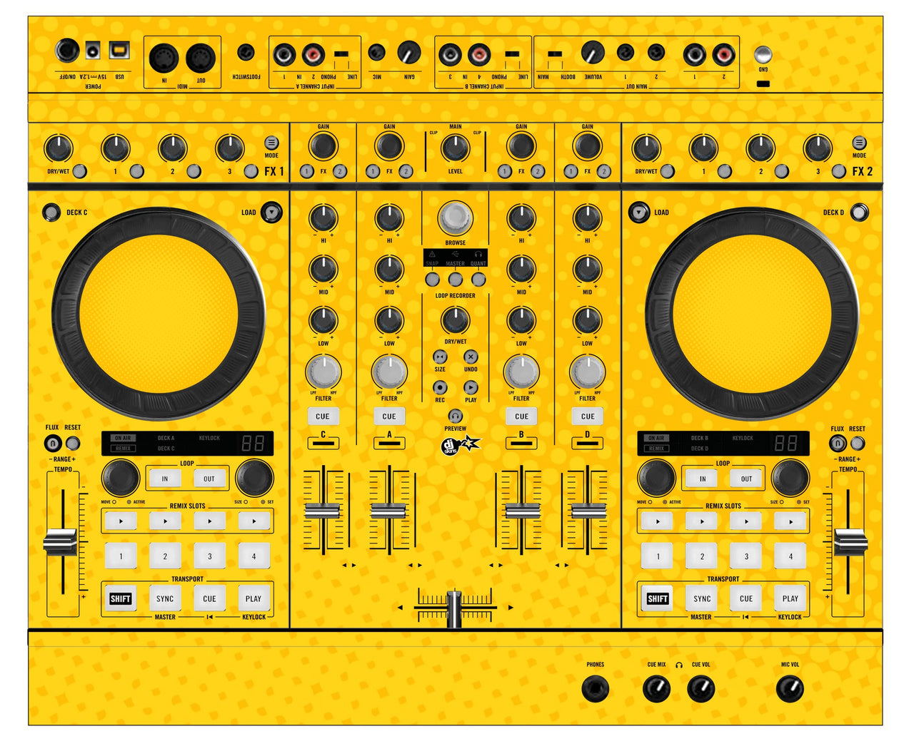 Native Instruments S4 MK2 Skin Gradienter Yellow