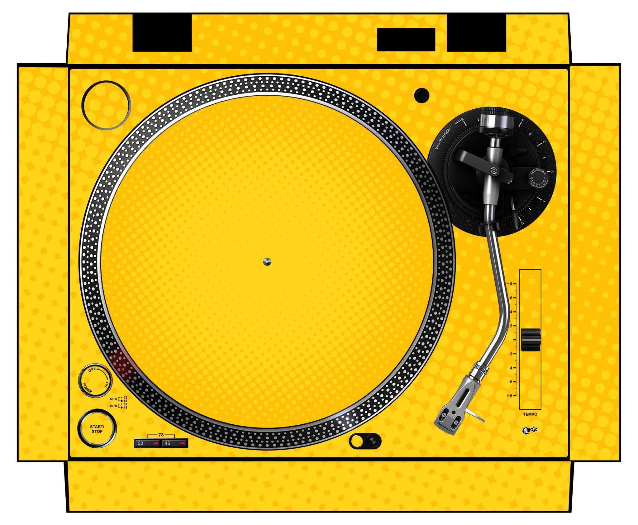 Pioneer DJ PLX 500 Skin Gradienter Yellow