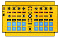Pioneer DJ DDJ SP 1 Skin Gradienter Yellow