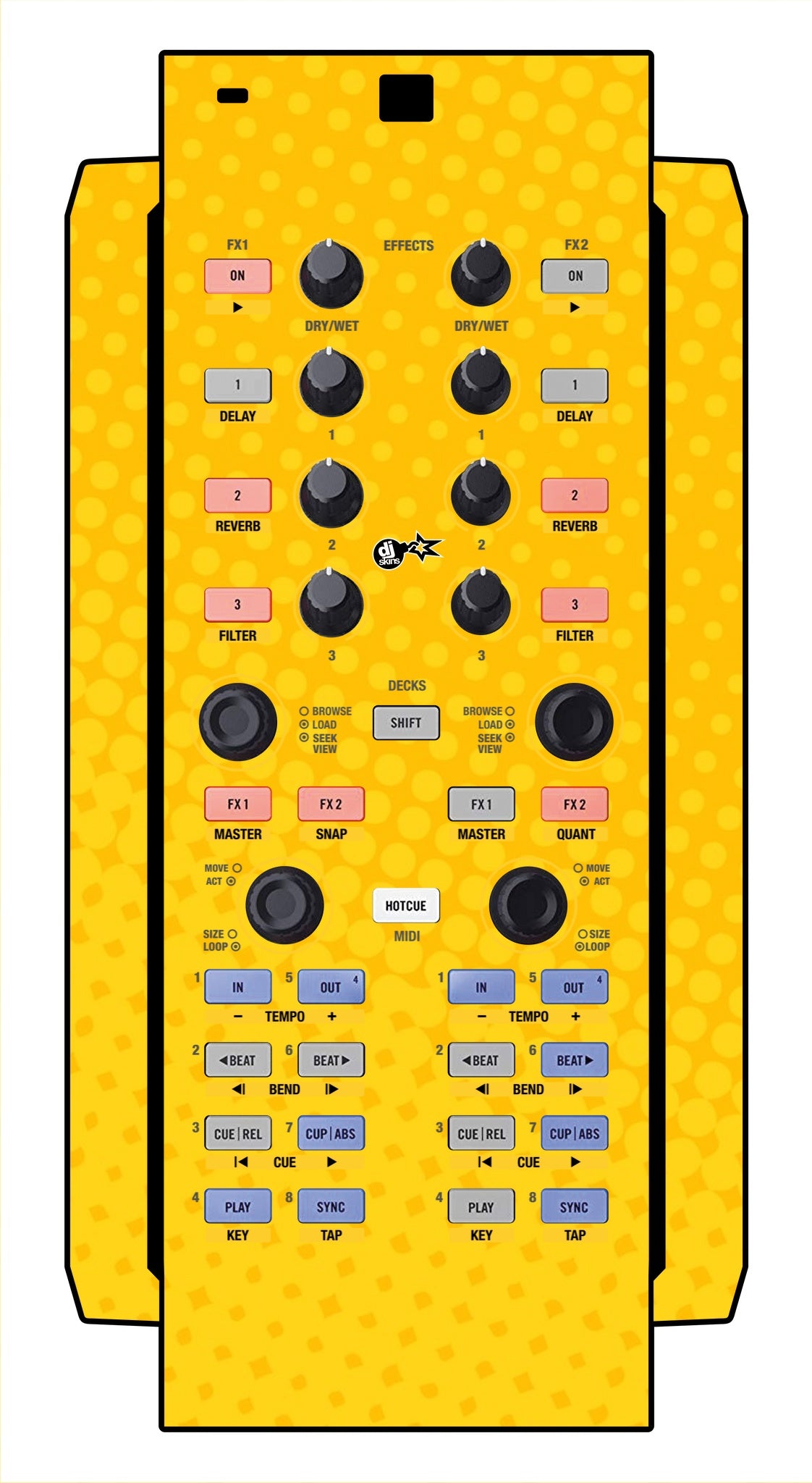 Native Instruments X1 Skin Gradienter Yellow
