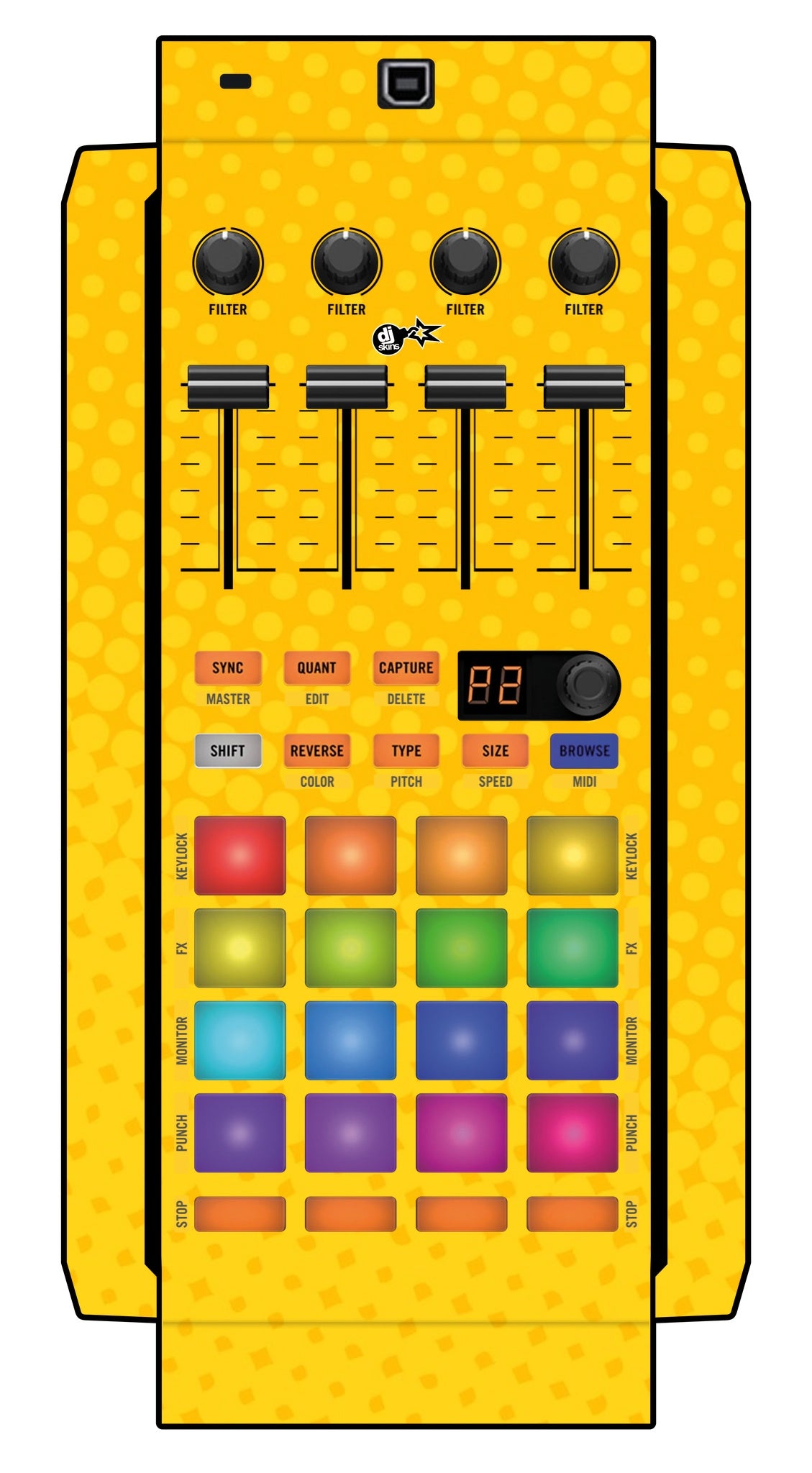 Native Instruments F1 Skin Gradienter Yellow