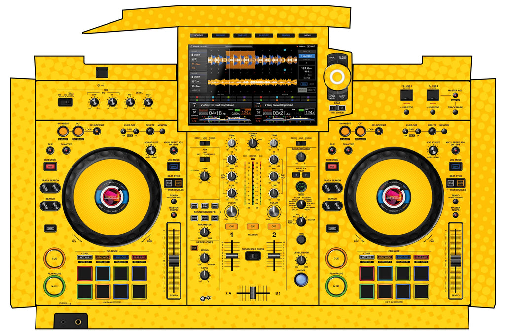Pioneer DJ XDJ RX 3 Skin Gradienter Yellow