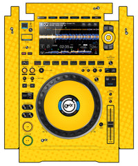 Pioneer DJ CDJ 3000 incl. SIDES Skin Gradienter Yellow