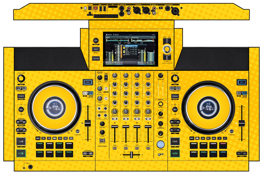 Denon DJ SC Live 4 Skin Gradienter Yellow
