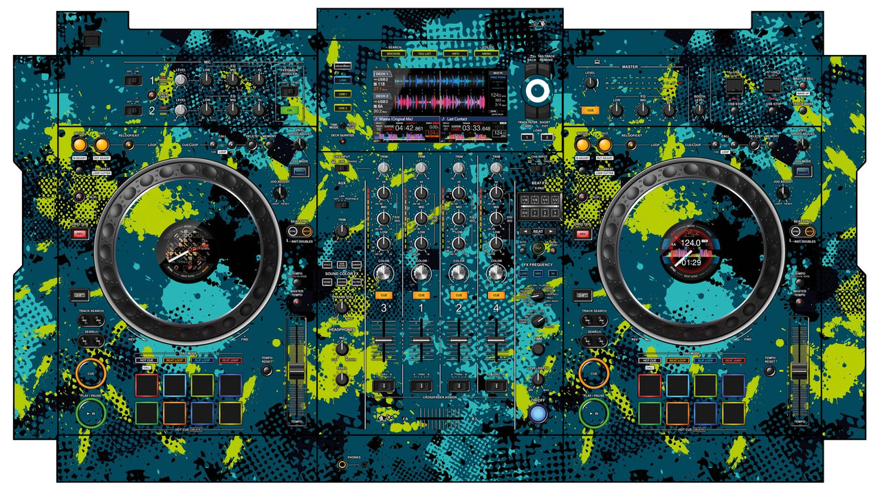 Pioneer DJ XDJ XZ Skin Conflict Green