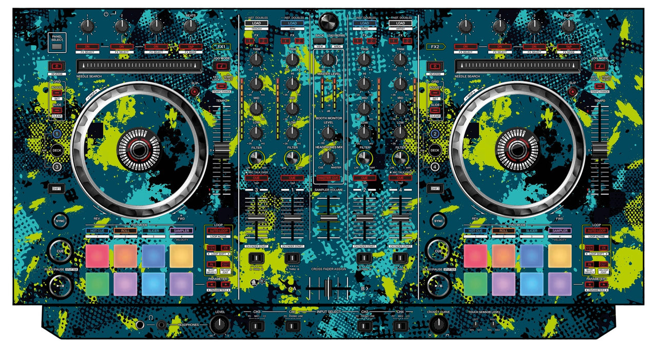 Pioneer DJ DDJ SX Skin Conflict Green