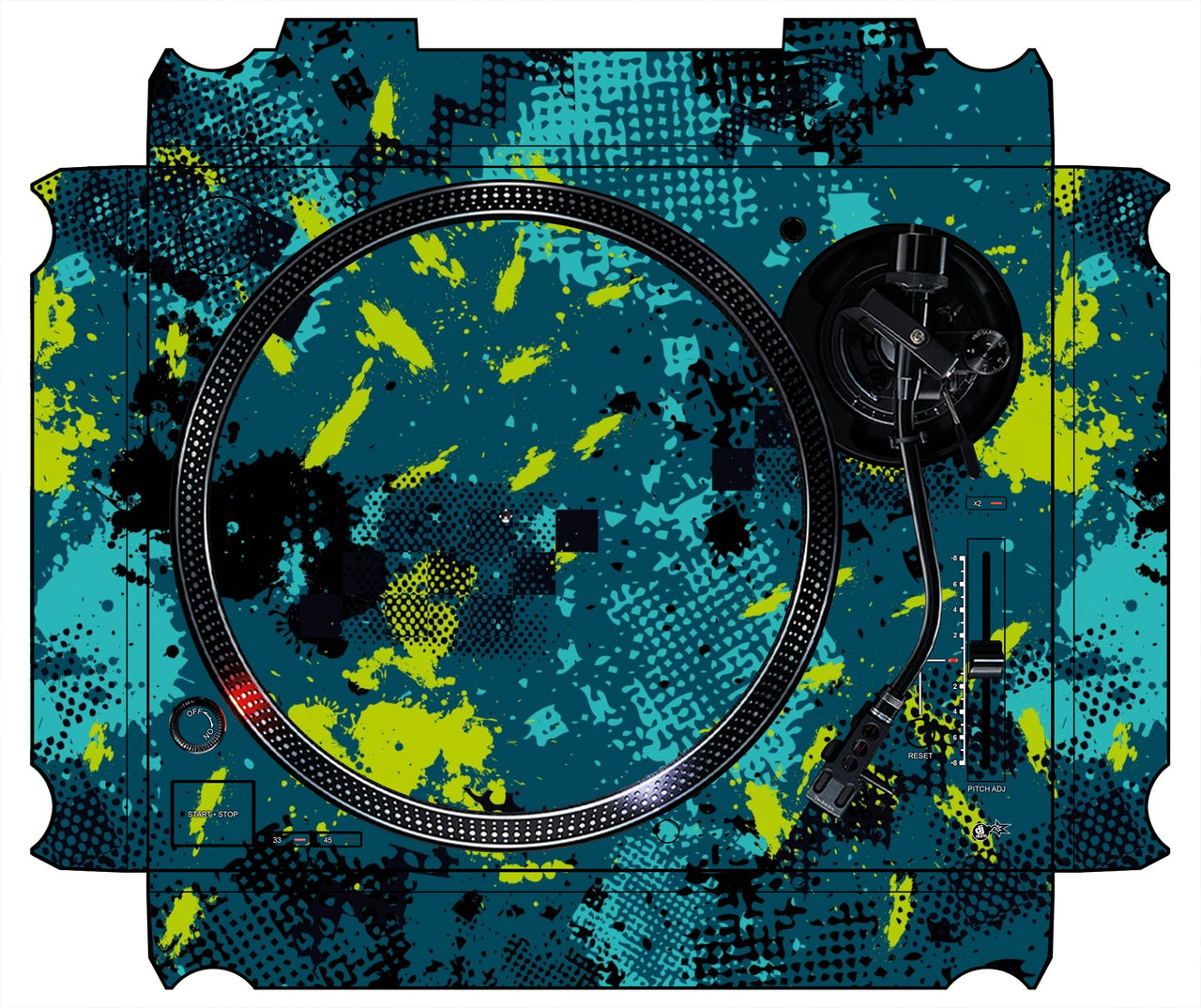 Technics 1200 / 1210 MK7 Skin Conflict Green