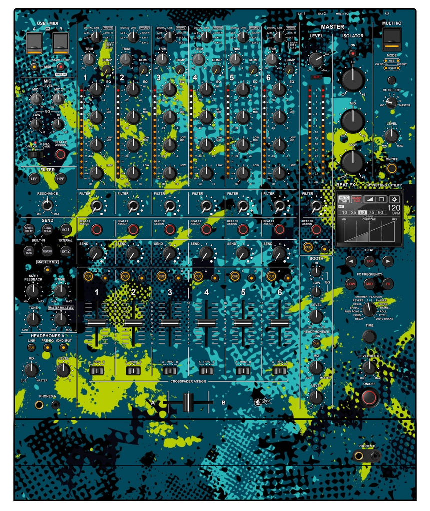 Pioneer DJ DJM V10 Skin Conflict Green