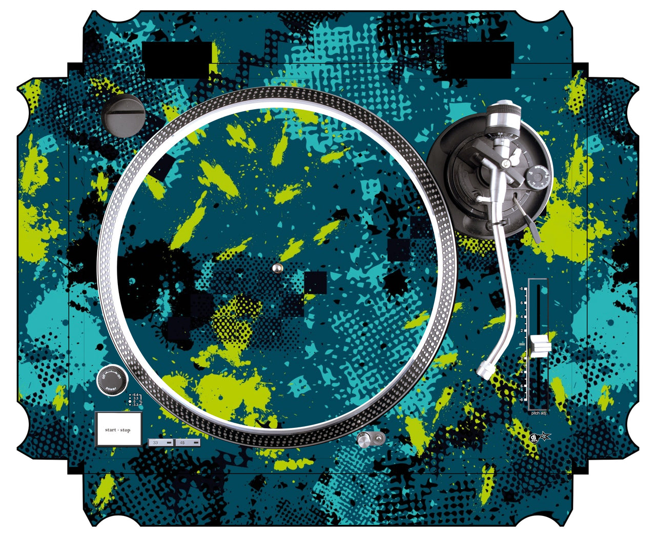 Technics 1200 / 1210 MK2 Skin Conflict Green