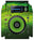 Pioneer DJ XDJ 1000 MK2 Skin Green Lazer