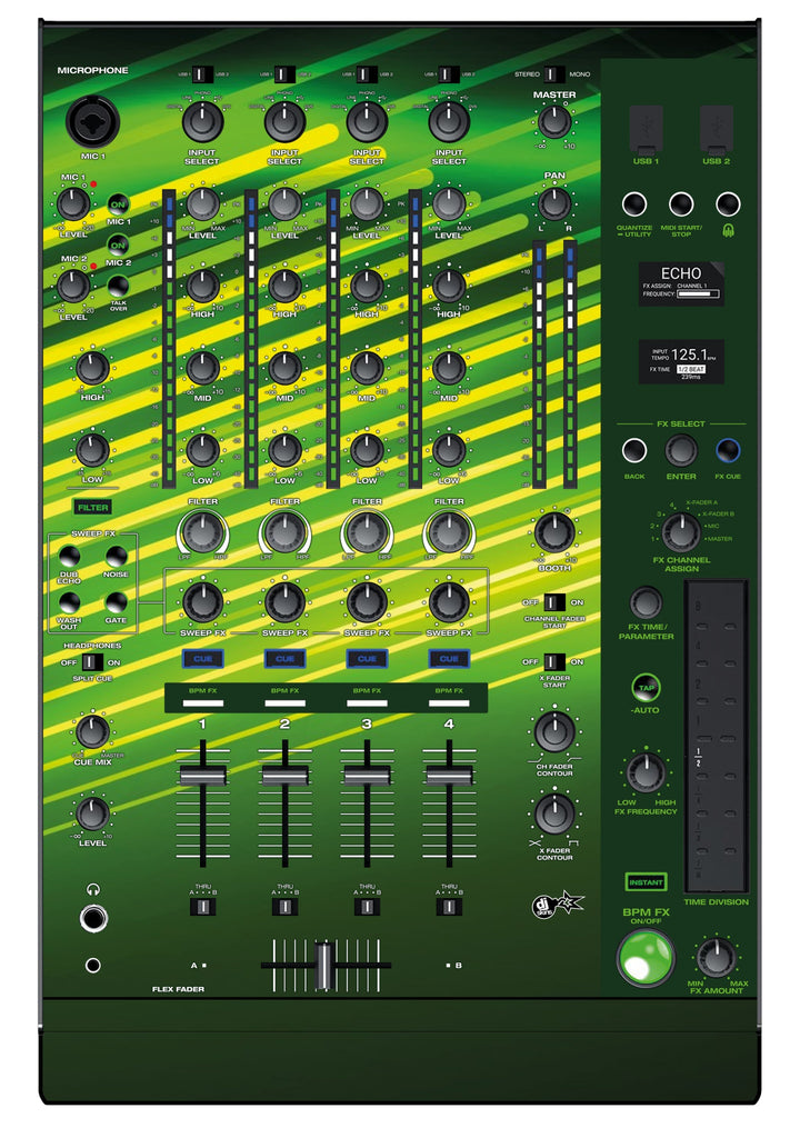 Denon DJ X 1850 Skin Green Lazer