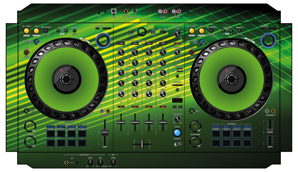 Pioneer DJ DDJ FLX6 Skin Green Lazer