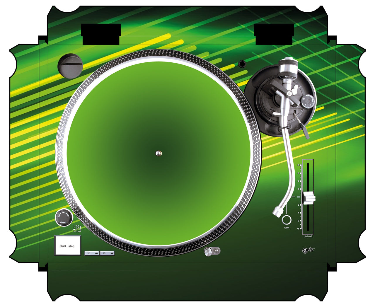Technics 1200 / 1210 MK5 Skin Green Lazer
