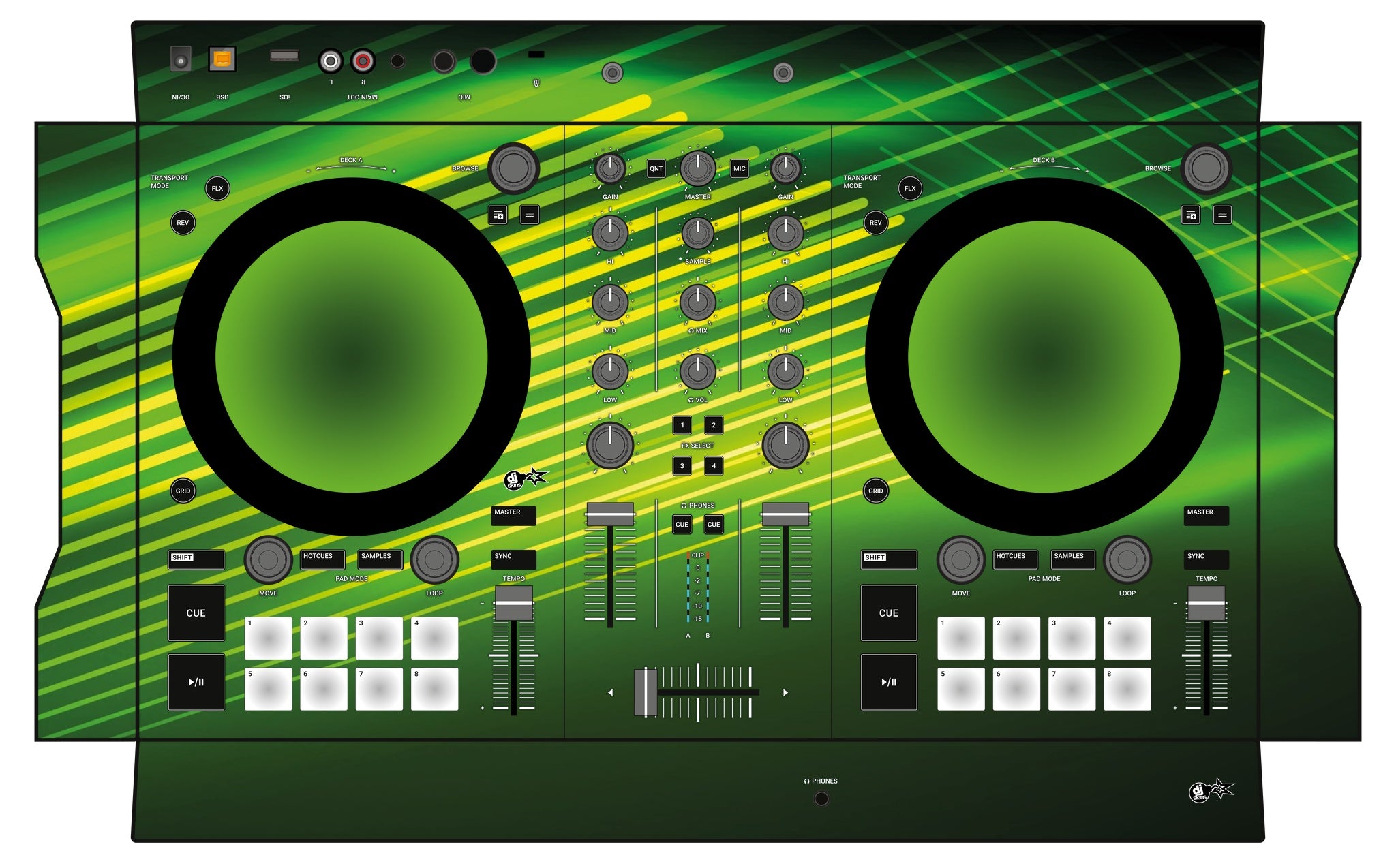 Native Instruments S2 MK3 Skin Green Lazer