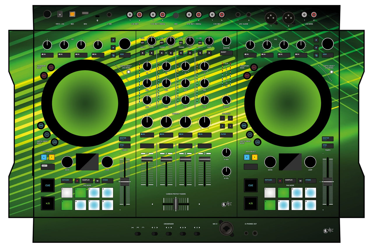 Native Instruments S4 MK3 Skin Green Lazer