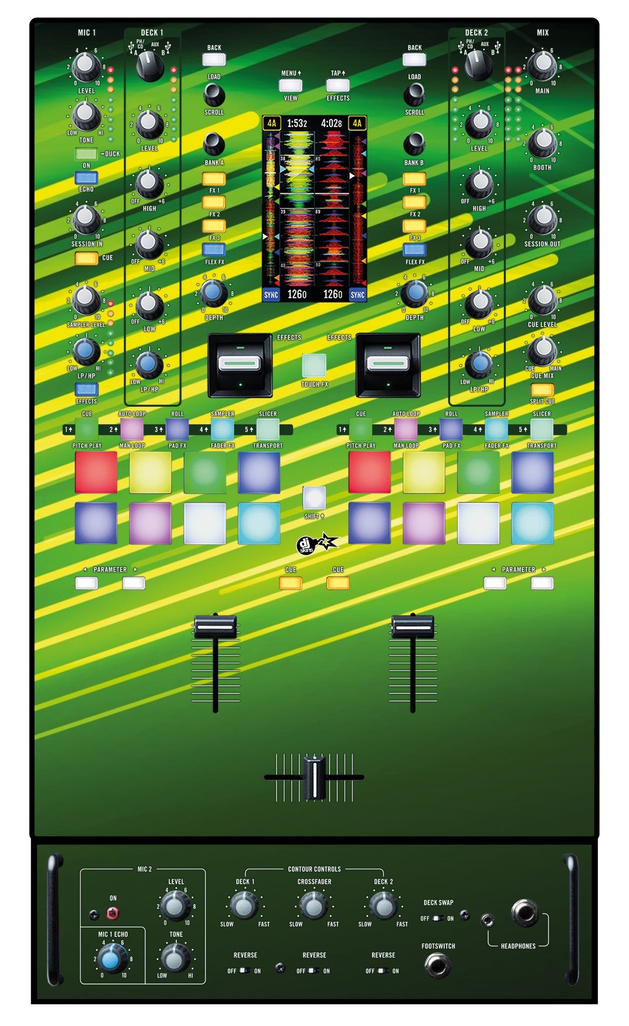 Rane 72 Skin Green Lazer