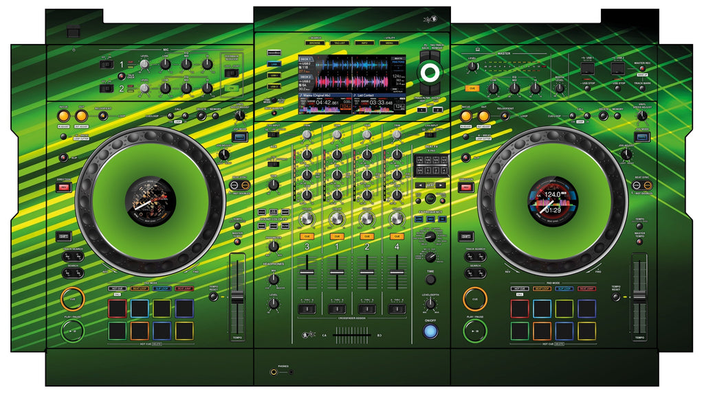 Pioneer DJ XDJ XZ Skin Green Lazer