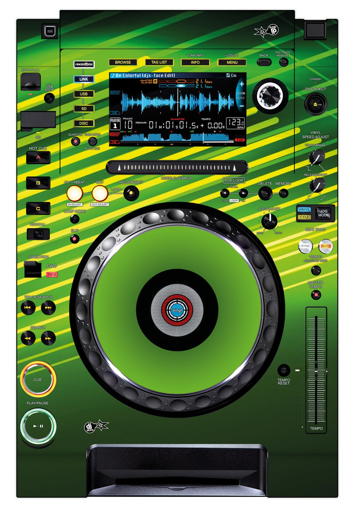 Pioneer DJ CDJ 2000 NEXUS Skin Green Lazer