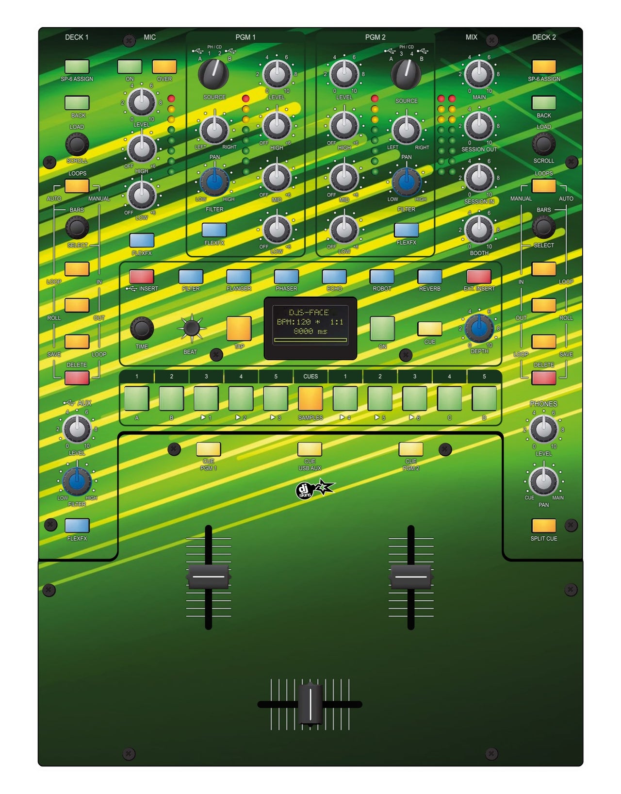 Rane 62 Skin Green Lazer