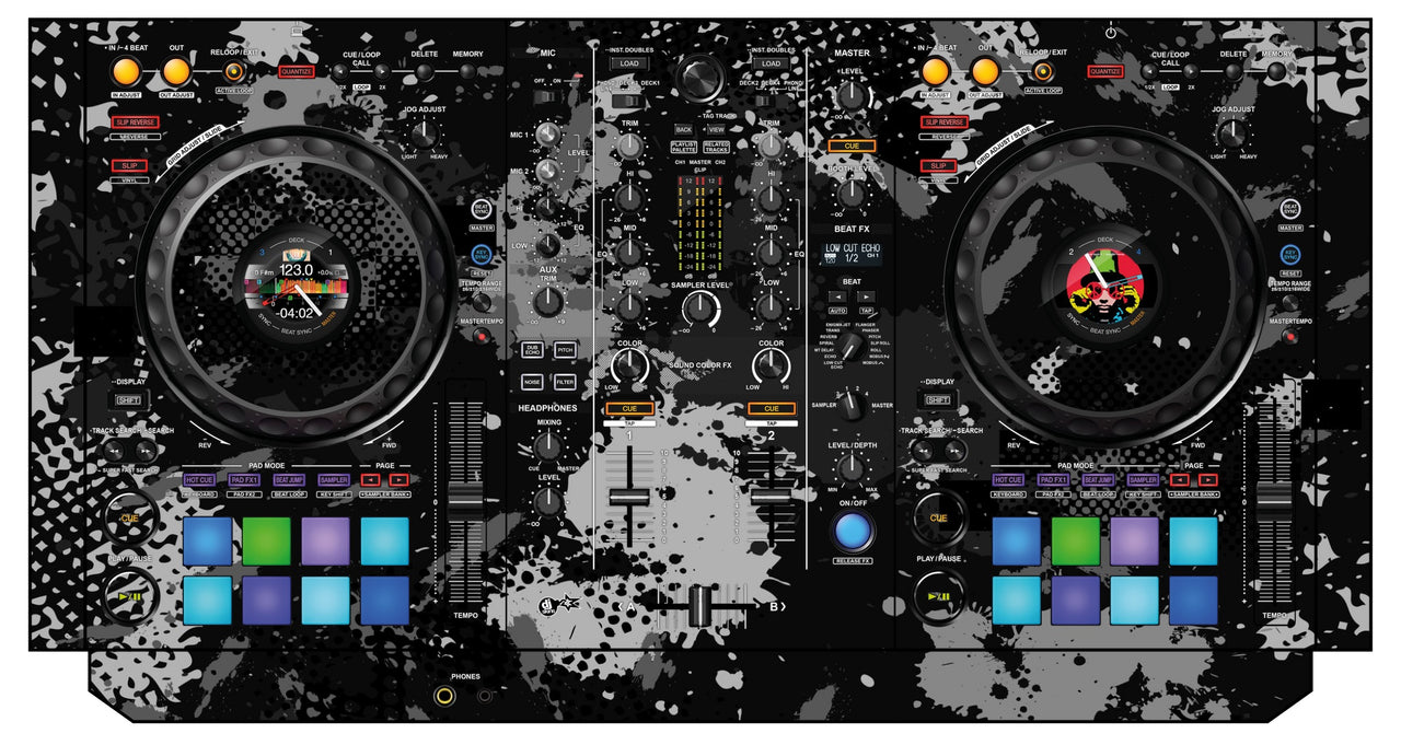 Pioneer DJ DDJ 800 Skin Conflict Grey