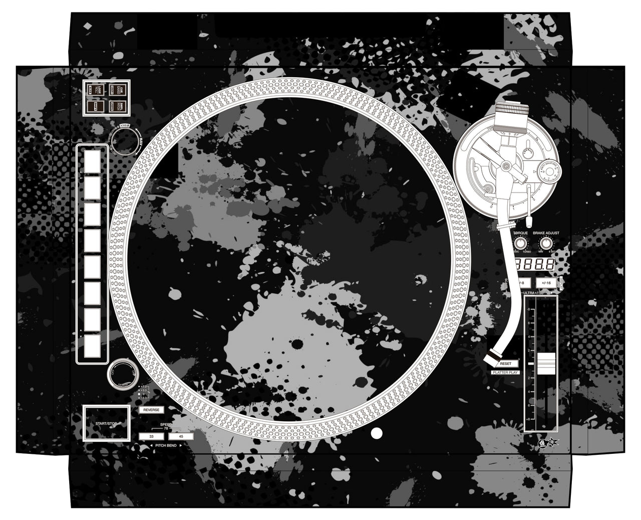 Reloop RP 8000 MK2 Skin Conflict Grey