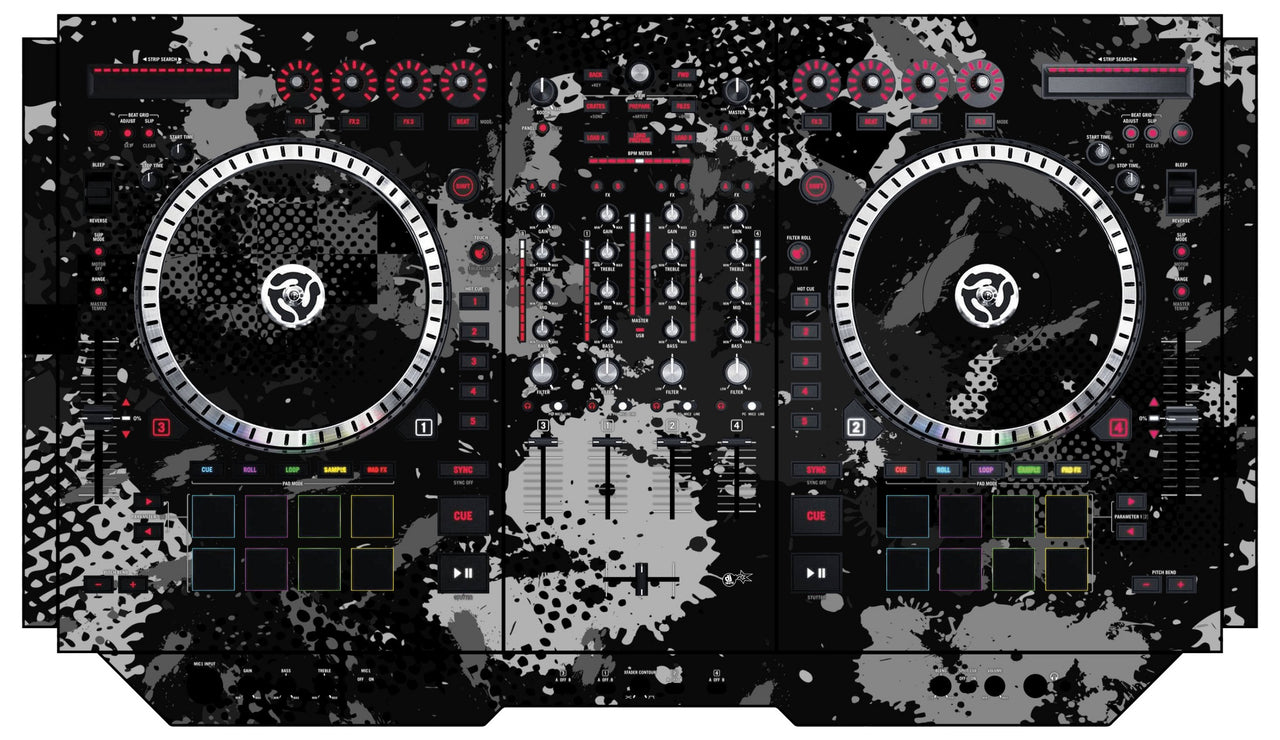 Numark NS 7 II Skin Conflict Grey