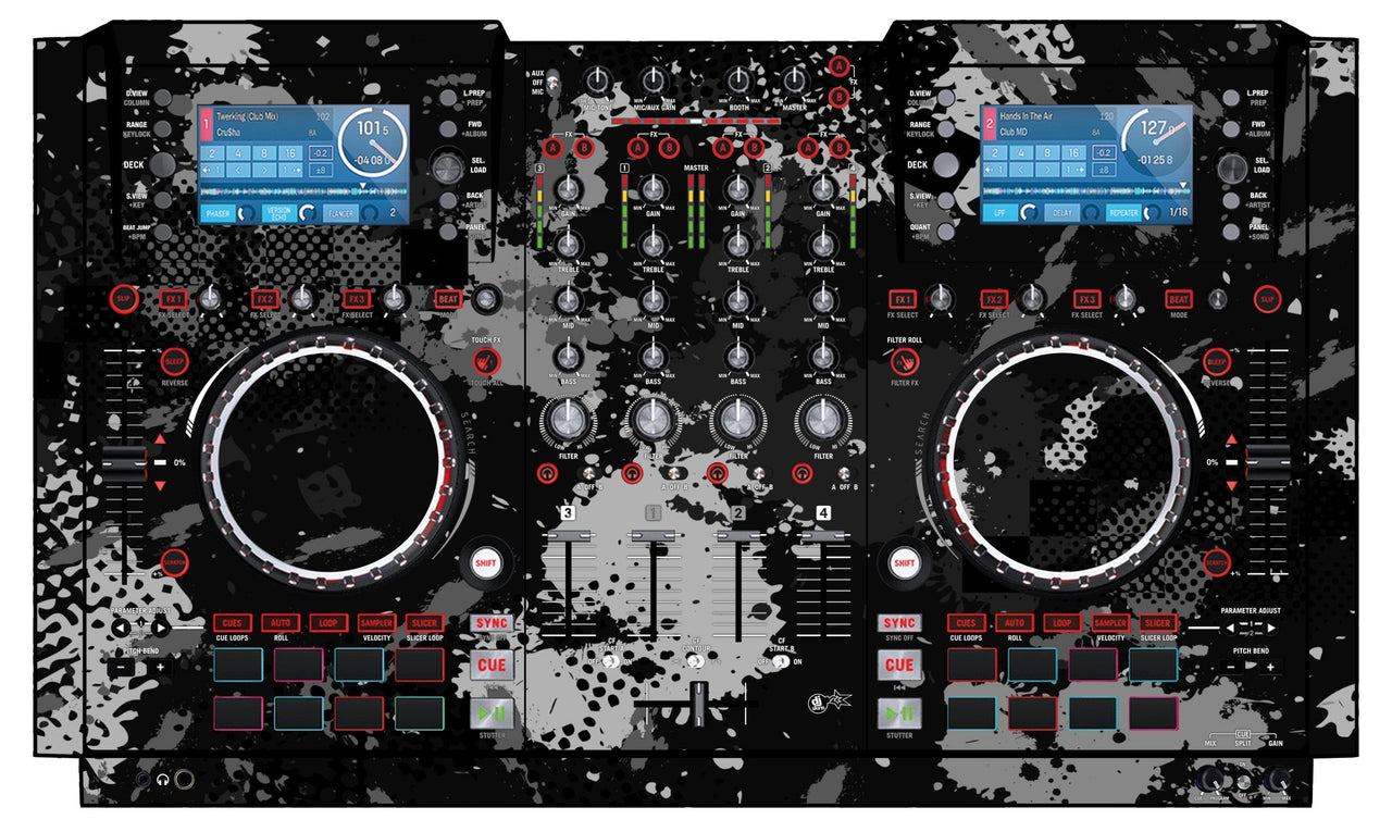 Numark NV 2 Skin Conflict Grey