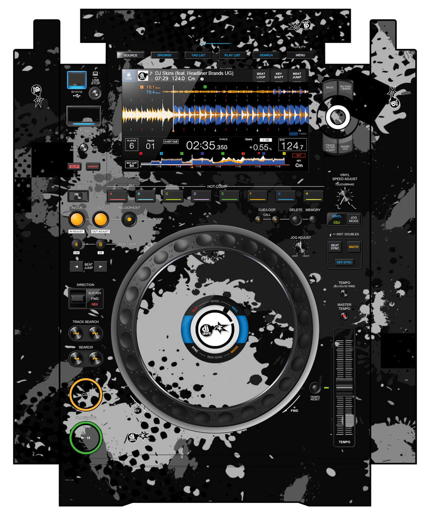 Pioneer DJ CDJ 3000 incl. SIDES Skin Conflict Grey