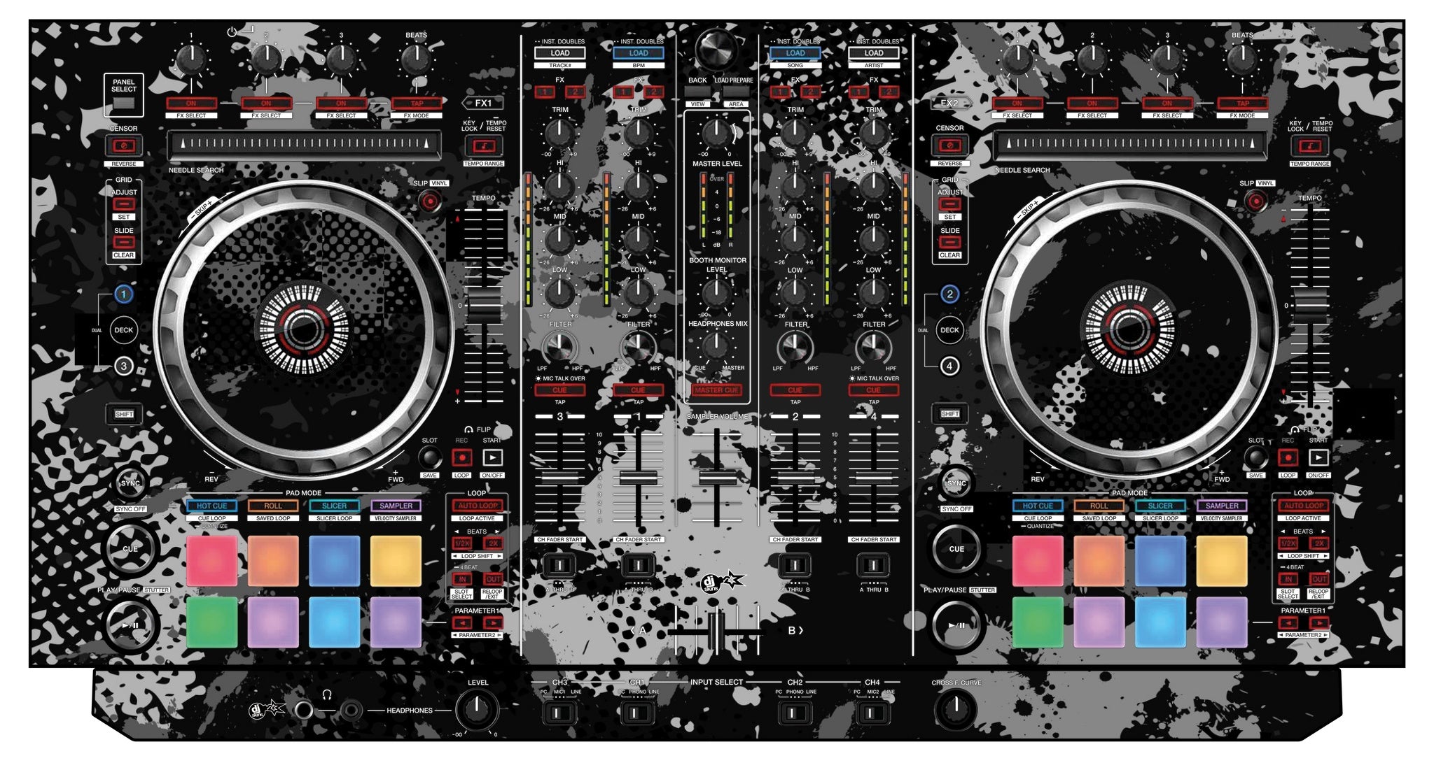 Pioneer DJ DDJ SX 2 Skin Conflict Grey