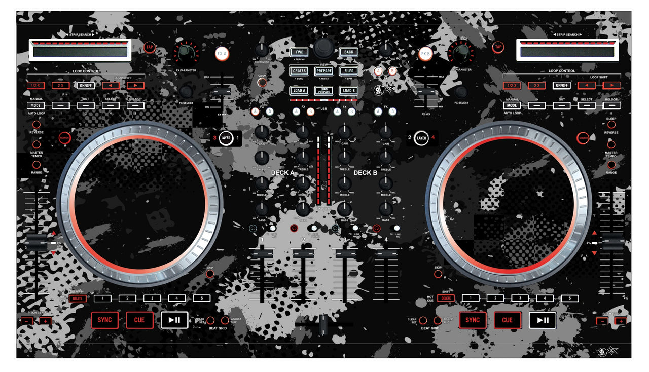 Numark NS 6 Skin Conflict Grey
