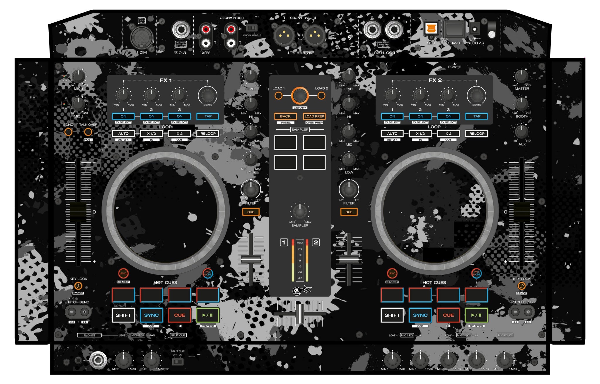 Denon DJ MC 4000 Skin Conflict Grey