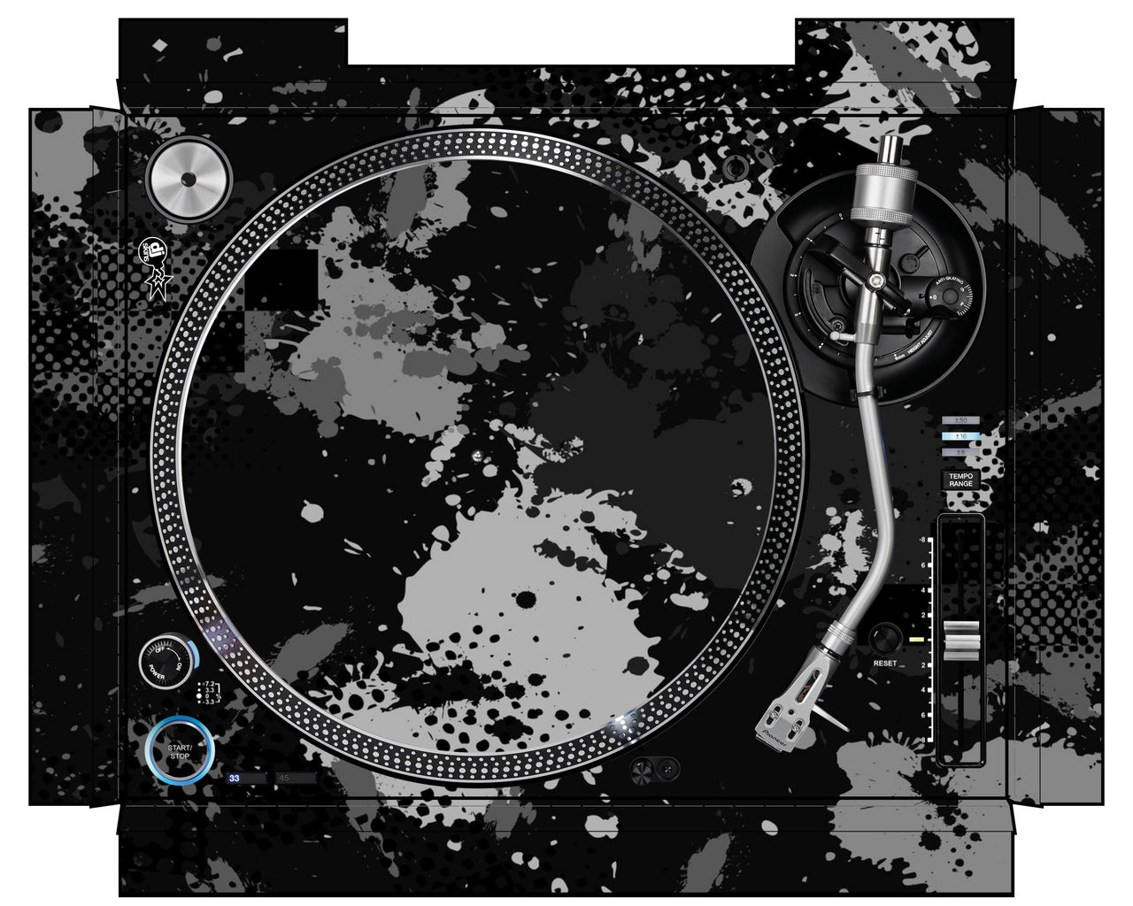 Pioneer DJ PLX 1000 Skin Conflict Grey
