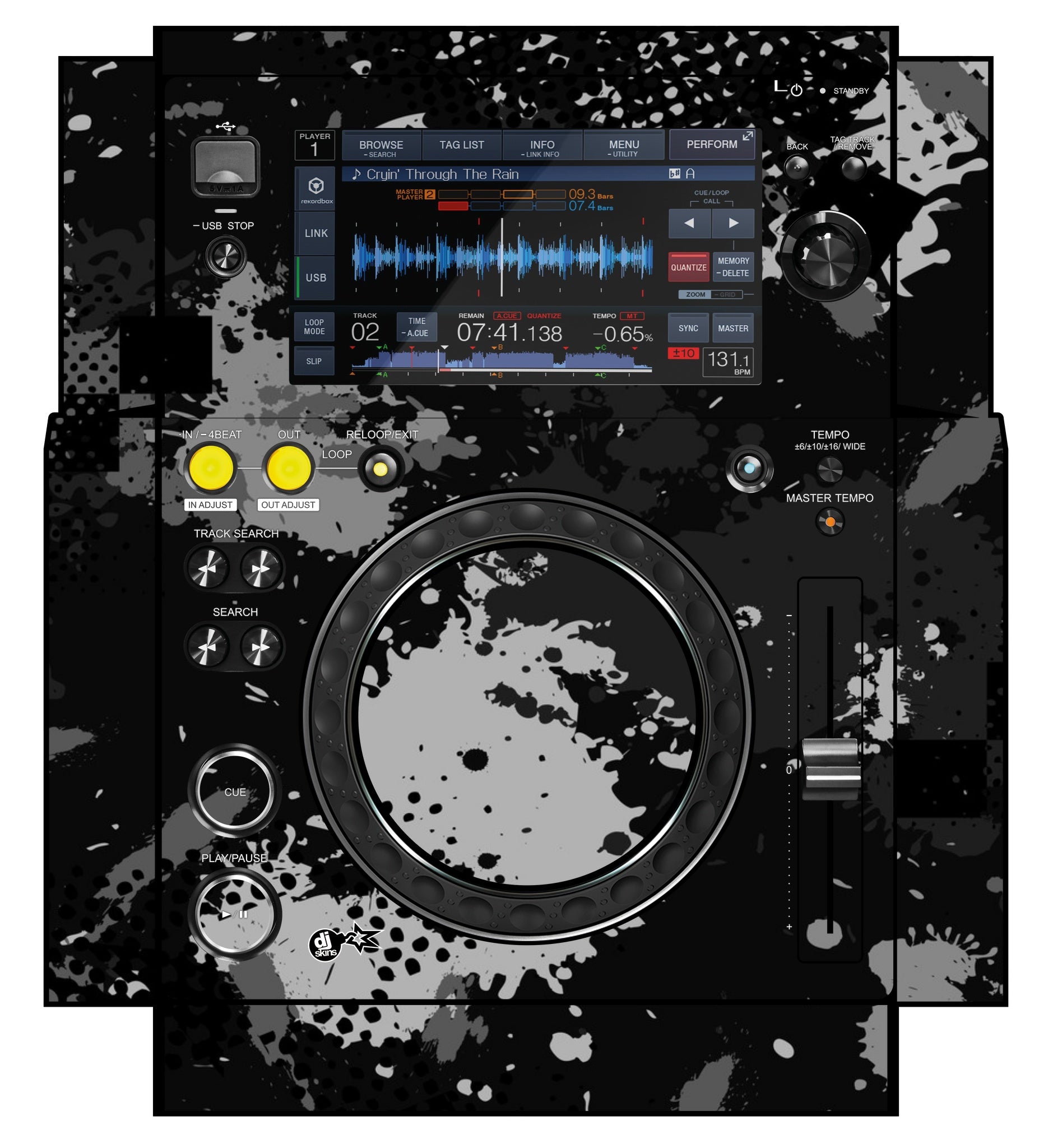 Pioneer DJ XDJ 700 Skin Conflict Grey