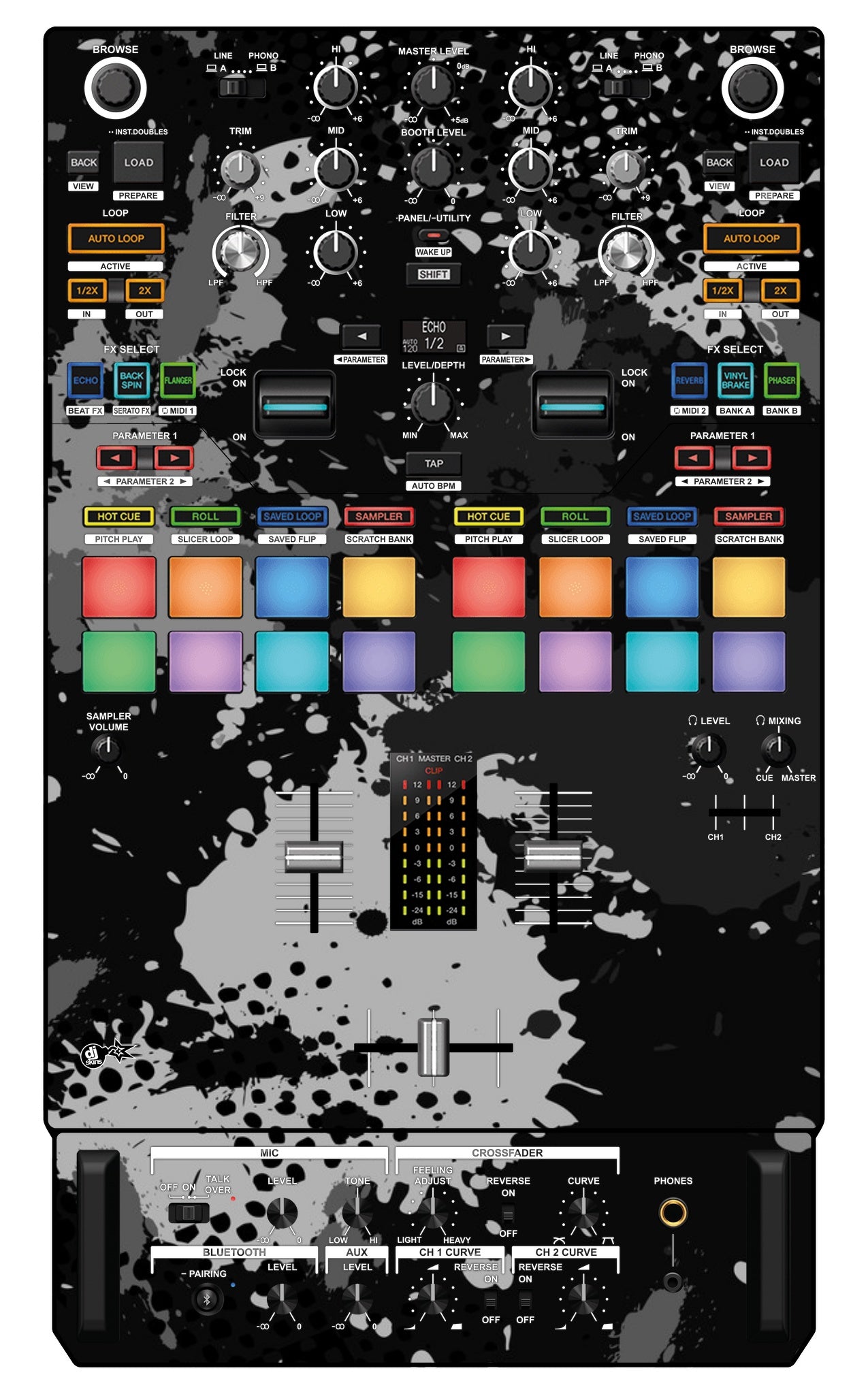 Pioneer DJ DJM S7 Skin Conflict Grey