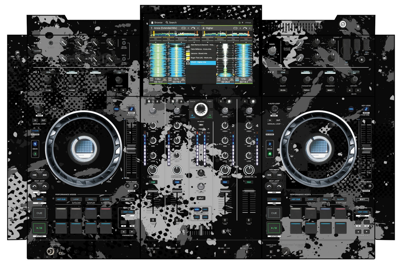 Denon DJ PRIME 4+ Skin Conflict Grey